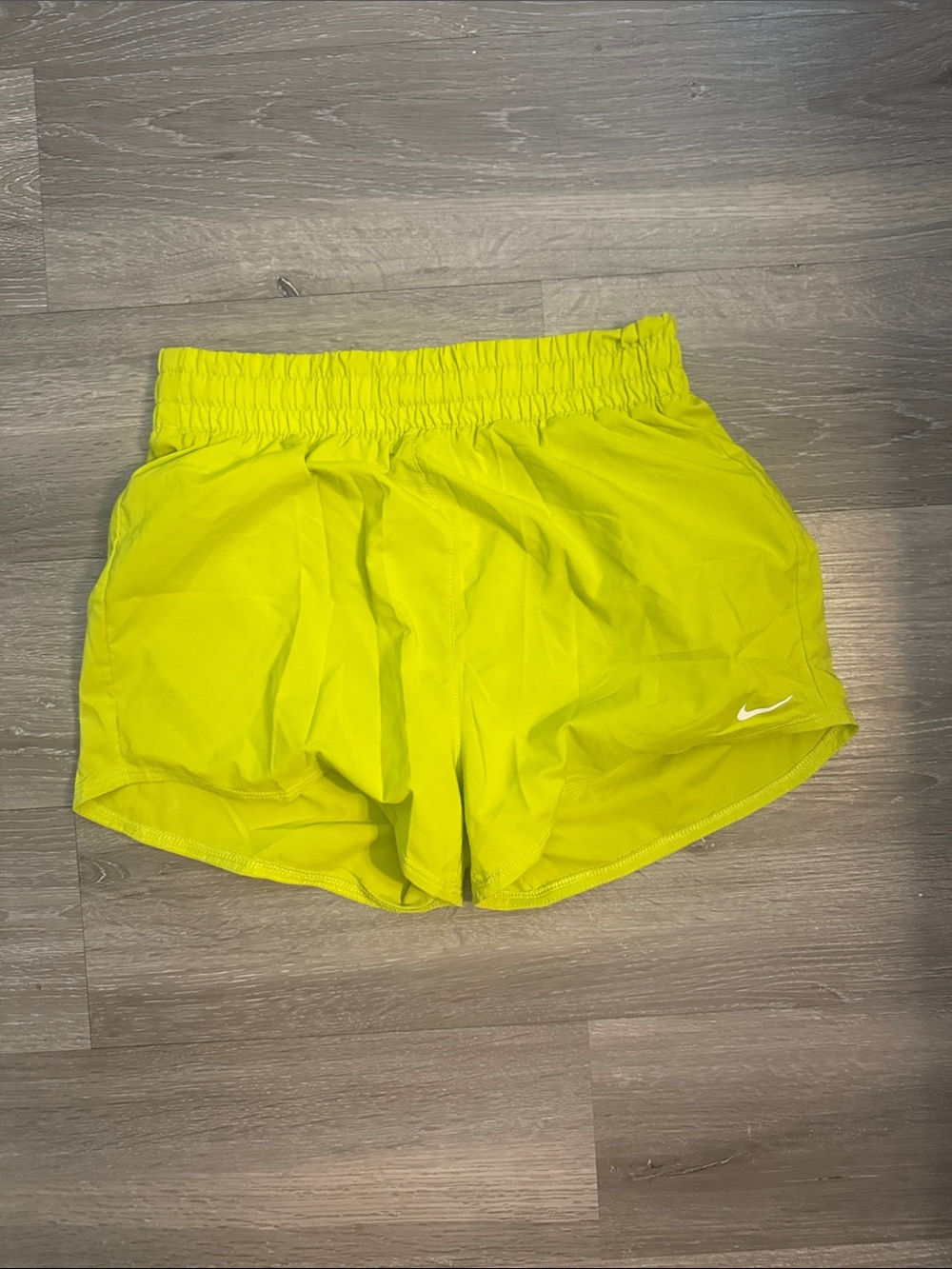 Nike Women's Bright Yellow Running Shorts